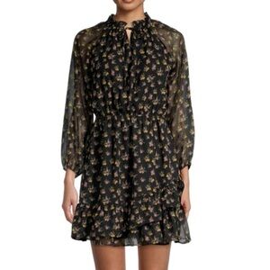 Floral Fit-&-Flare Dress XS